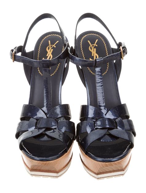 ysl tribute platform sandal|YSL tribute sandals with tights.